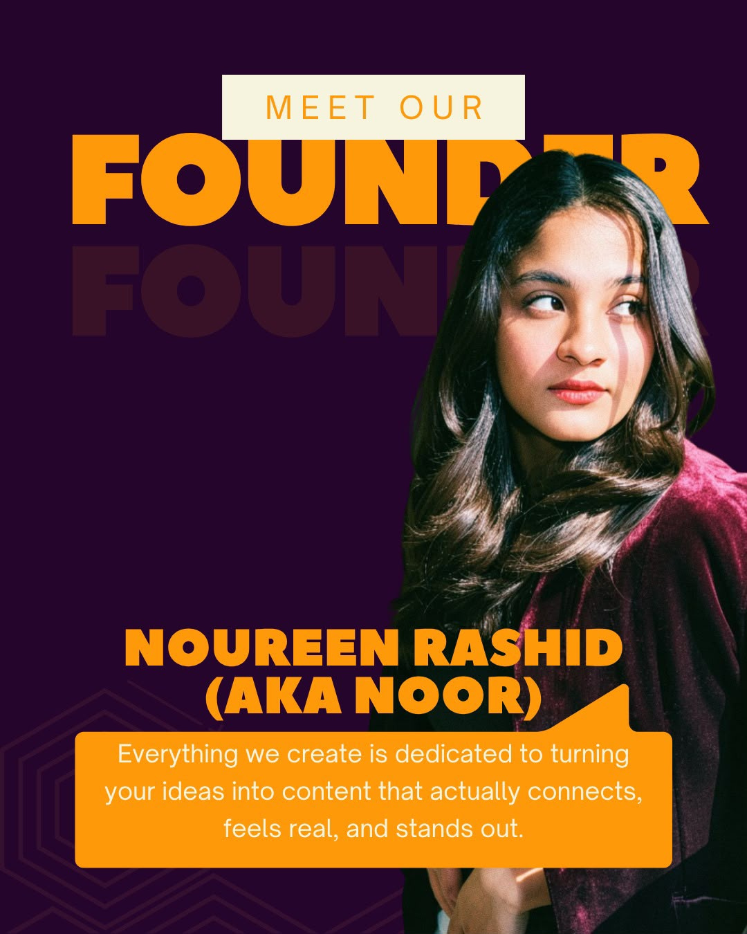 Noor, founder of Zayvo